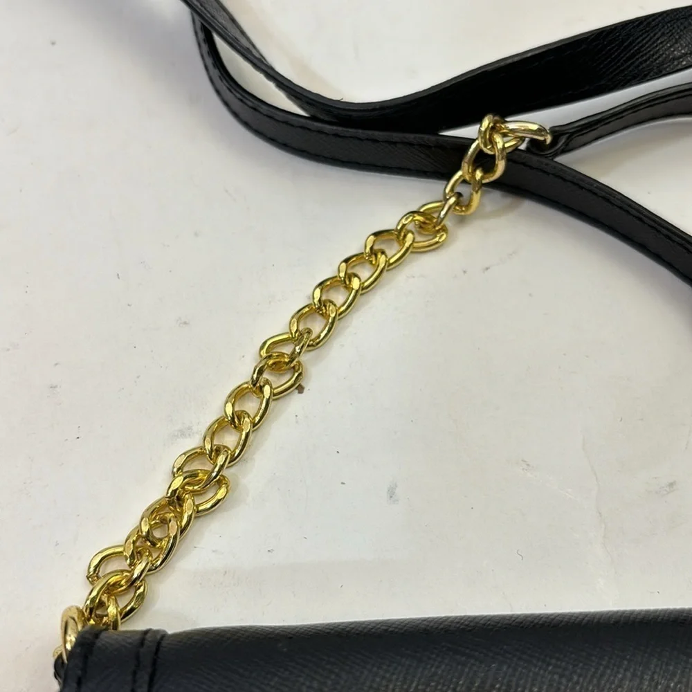 Neiman Marcus Black Leather Crossbody Purse​ - Picture 2 of 7